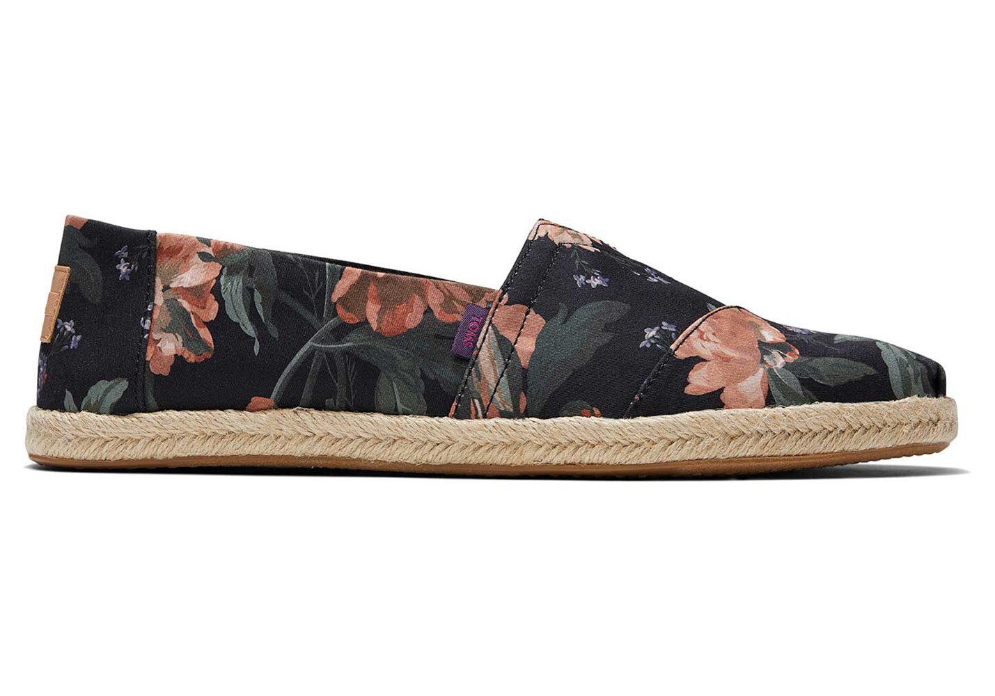 Toms Alpargata Rope Made With Liberty Fabric Espadrille Black - Mens - 58720-PCLJ